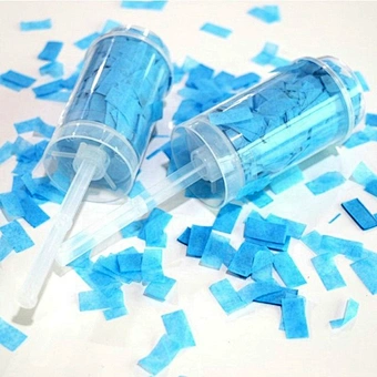 Oem Factory Biodegradable Tissue Push Pop Confetti Popper For Gender Reveal Wedding Party Decoration