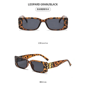 Unisex Women Luxury Brand Designer Fashion Small Square Frame 2023 Retro Champagne Ladies Personality B Letter Sunglasses