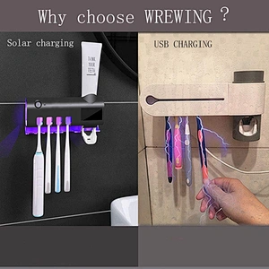 Portable Air Dried Function For Travel Storage Wall Mounted Uv Toothbrush Sanitizer Gems Killer Toothbrush Sterilizer
