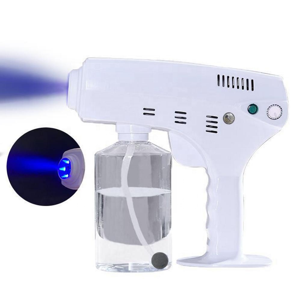 1200w Hospital Disinfection Spray Alcohol Mini Gun Battery Blue White Light Blu Ray Anion 1200 Watt Nano Disinfectant Sprayer