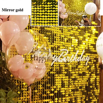 Pannel Decoration Wedding Birthday Party Happy Baby Shower Anniversary Event Decor Supplies Shimmer Wall Sequin Panel Backdrop