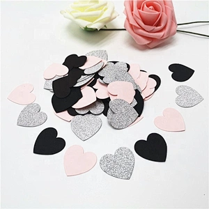 Confettis Glitter Rose Gold Paper table heart confetti for wedding decoration Birthday Party Baby Shower Decor Supplies