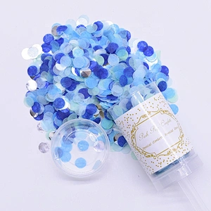Oem Factory Biodegradable Tissue Push Pop Confetti Popper For Gender Reveal Wedding Party Decoration