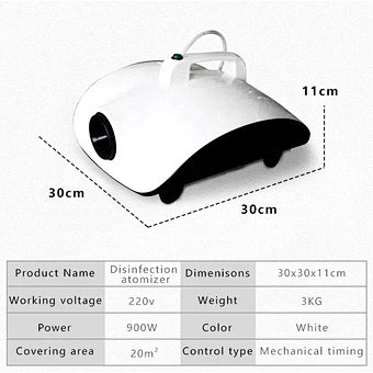 2020 New Arrives Liquid Disinfectant For Fogging Machines Fog 900w Car Virus Electric Sterilizer Disinfection Atomizer