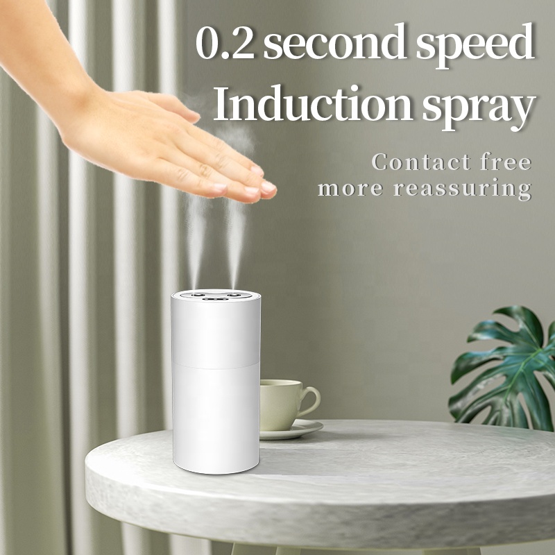 Advertising Auto Automatic 200 Ml Pump alcohol spray bottle Thermometer Hand-sanitizer Abs hand sanitizer dispenser with sensor