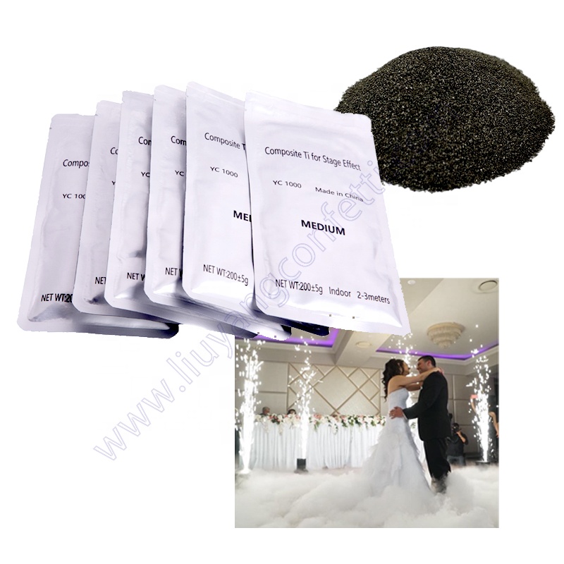 Indoor Fireworks Cold Spark Machine For Pyrotechnics Fountain Sparkler Composite Ti Outdoor Wedding Stage Titanium Powder