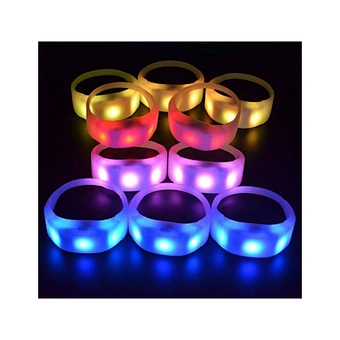LED Bracelets Glow Party Lights Supplies Xyloband Remote Controlled Pulsera Light Up Wristband Pulseira Event DMX Bracelet leds