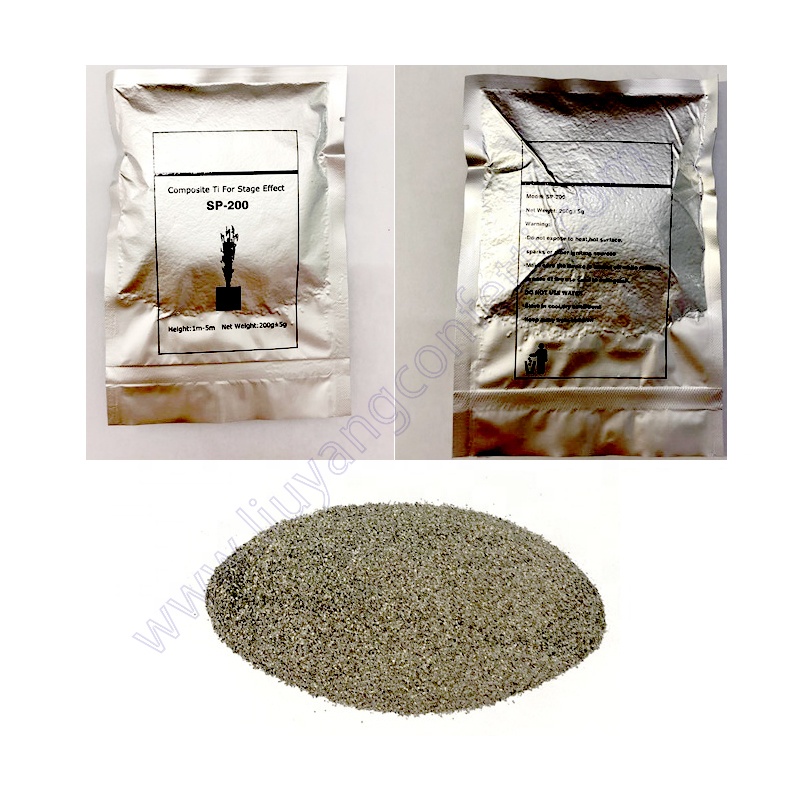 Msds Certification Special Effect Pyro Fountain Indoor stage Cold Spark Firework Machine Wedding Sparkler Ti Powder Titanium