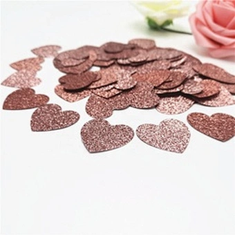 Confettis Glitter Rose Gold Paper table heart confetti for wedding decoration Birthday Party Baby Shower Decor Supplies