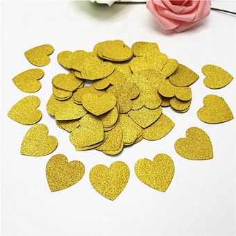 Confettis Glitter Rose Gold Paper table heart confetti for wedding decoration Birthday Party Baby Shower Decor Supplies