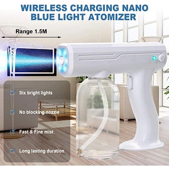 Electrostatic Disinfectant Spray Cordless Battery Fog Steam Gun Virus Fogger Wireless Disinfection Atomizer Sprayer Machine