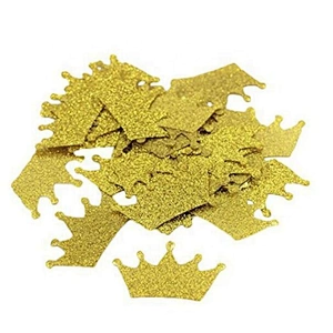 Rose Gold Crown Glitter Confetti for Birthday Bachelor Hen Party Wedding Table Scatter Decor DIY Supplies decoration throwing