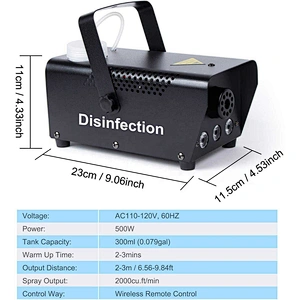 Electronic Spray Smoke Electrostatic Atomization Fogger Atomizer Fog Sprayer Sanitizing Disinfesh Disinfection Sterilizer