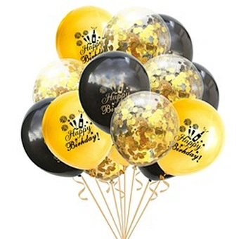 photo backdrop Supplies Globos decor Round 12 Inch Rose  Gold Confetti Set Latex Balloon Happy Birthday Party Decoration Kits