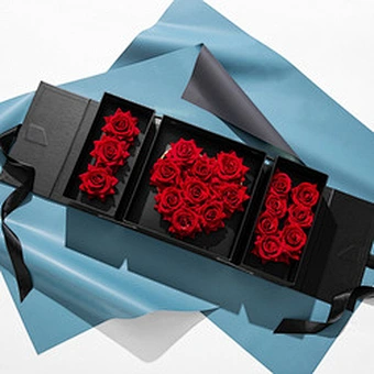 Custom Eternal Life Flower Packing Rose Soap Packaging Heart Shape Luxury Valentine's Day Paper Wedding I Love You Gift Box