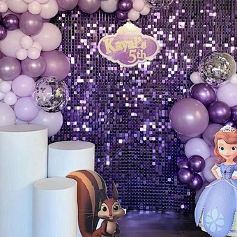Pannel Decoration Wedding Birthday Party Happy Baby Shower Anniversary Event Decor Supplies Shimmer Wall Sequin Panel Backdrop