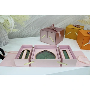 Custom Eternal Life Flower Packing Rose Soap Packaging Heart Shape Luxury Valentine's Day Paper Wedding I Love You Gift Box