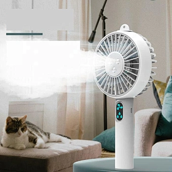 Face Steamer Portable Mini Fan Face Sprayer Humidifier Facial Steamer Machine Face Sprayer USB Charging Fan W Maquina de Facial