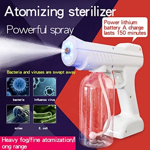 Misting Fog Smoke Machine Electronic Handheld Fogging Gun Sterilization Sanitizing Home Disinfectant Alcohol Disinfection Spray