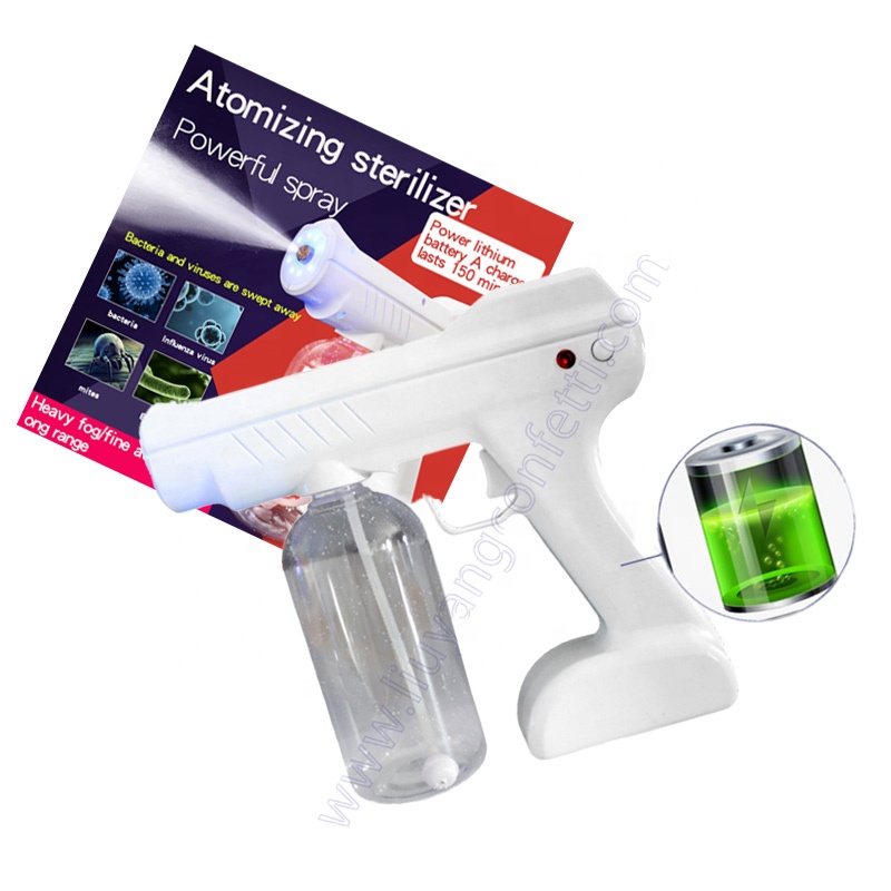 De Luz Microparticulas Vapor Difusaora Nano Desinfectante Para 110v A Bateria Blue Anion Ray Comac Mini Pistola Sanitizantes