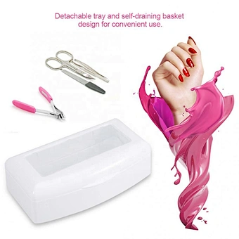 Disinfection Nail Art Pedicure Manicure Tool Metal Nipper Equipment Clean Storage Case Organizer Sterilizing Tray Box Cleaner