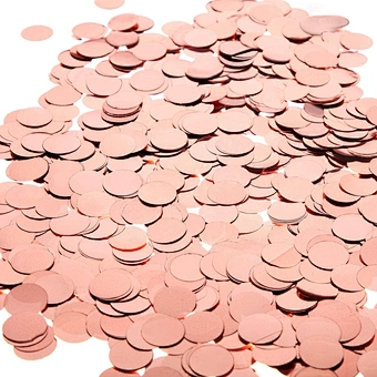 2.5cm Premium Round Metallic Dots Filled Balloons Engagement Party Wedding Birthday Decorations Pink Rose Gold Confetti