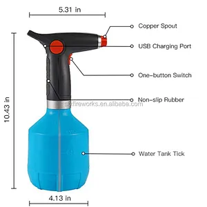 Cleaning DeviceHome Electric Plant Watering Bottle Adjustable Copper Spout Mister Automatic Sterilization Alcohol Spray