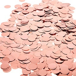 2.5cm Premium Round Metallic Dots Filled Balloons Engagement Party Wedding Birthday Decorations Pink Rose Gold Confetti