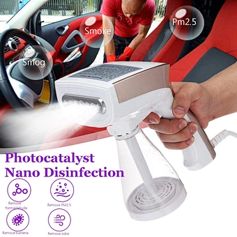 Blue Light Nano Steam Gun Ultra Fine Aerosol Water Mist Trigger Sprayer Atomiser Disinfectant Disinfection Spray Machine