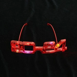 2024LED Glasses Light Up Party Glowing Flashing Eyeglasses Party Glasses Led Flashing New Year 2024 Glasses