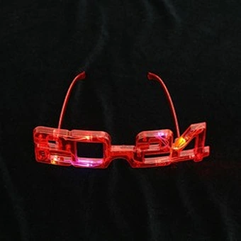 2024LED Glasses Light Up Party Glowing Flashing Eyeglasses Party Glasses Led Flashing New Year 2024 Glasses