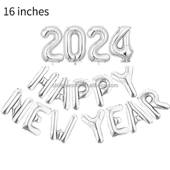 16inch Rose Gold Number Home Celebration Merry Christmas Party Decoration Supplies Globos Decor Foil Happy New Year 2021 Balloon