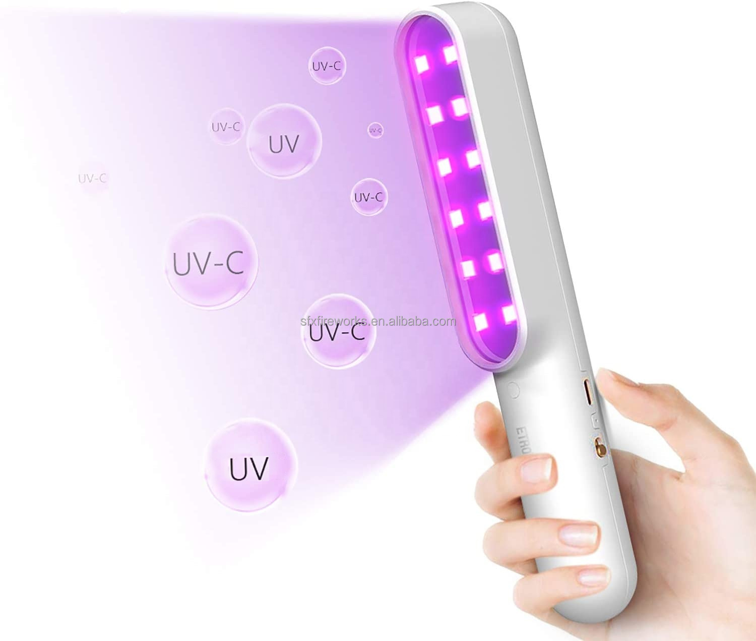 Sterilization Portable Led Uvc Light Bulb Lamp Germicidal Disinfection Wand Pocket Handheld Uv Sterilizer For Baby Bottle Toys
