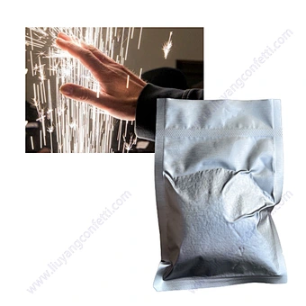 Metal Granule Dust Bag Msds Certification Indoor Outdoor Machine Sparkler Fireworks 200g Composite Titanium Ti Cold Spark Powder