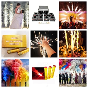 3m 30s stage electronic indoor cold fountain fireworks