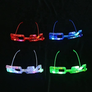 2024LED Glasses Light Up Party Glowing Flashing Eyeglasses Party Glasses Led Flashing New Year 2024 Glasses
