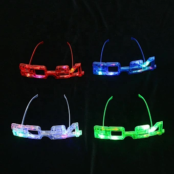 2024LED Glasses Light Up Party Glowing Flashing Eyeglasses Party Glasses Led Flashing New Year 2024 Glasses