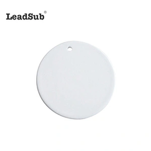3 inch Round Circle Custom Sublimation Blank Ceramic Christmas Ornaments Flat Christmas Ornament