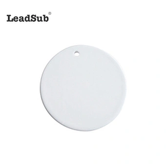 3 inch Round Circle Custom Sublimation Blank Ceramic Christmas Ornaments Flat Christmas Ornament