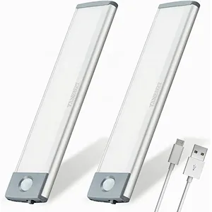 Cabinet Lighting Kitchen Strip Glass Display Rechargeable Sensored Usb Magnetic Wall Motion Sensor Under Led Closet Light
