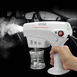 Rechargeable Handheld Atomization Disinfection Fog Machine Stage Smoke Machine Blue Light Nano Steam Gun Hair Spray Machine