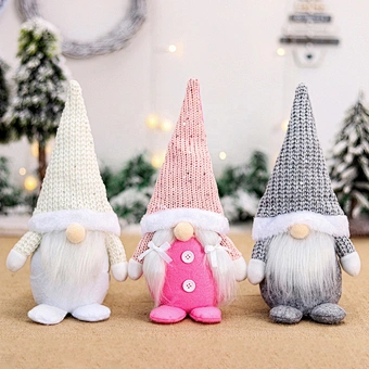 Home Ornament Xmas Navidad Natal New Year 2023 Gift Set For Kids Toys Gnome Christmas Faceless Doll Merry Christmas Decoration