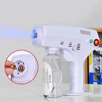 Rechargeable Handheld Atomization Disinfection Fog Machine Stage Smoke Machine Blue Light Nano Steam Gun Hair Spray Machine