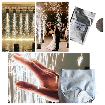 wedding marriage bride couple entry dj indoor outdoor 200g titanium powder composite ti cold powder price for cold spark machine