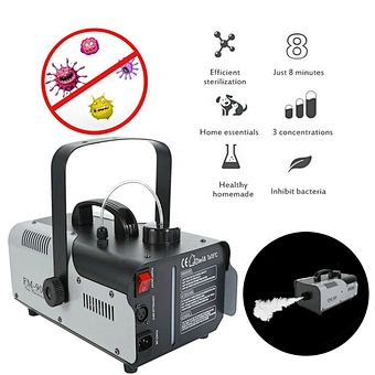 1l High Power 900w Remote Control Fog Machine Pump Smoke Mini 110v-240v Nano Disinfection Fogger Spray