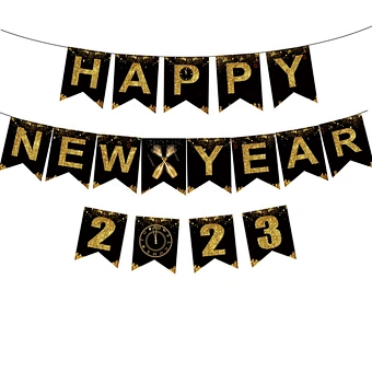 Happy New Year Banner 2023 New Year Eve Party Banner Party Decorations Supplies 2023 New Year Party Photo Background Decoration