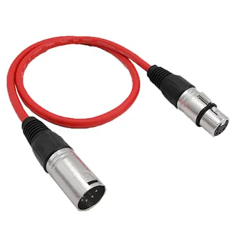 Cannon Line Balanced Audio Dual Microphone Mixer Extension 512 Male 3 Signal Wire Cord Xlr 5 Pin Female Dmx Lighting Cable