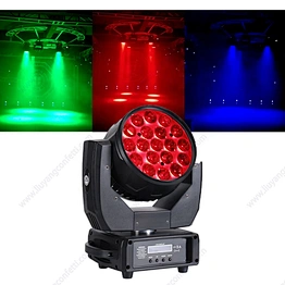 19*15 Rgbw 4 In 1 Event Stage Moving Head Wash Beam Light 300W Dmx 19 Pcs 15W Zoom Led Wash Lights