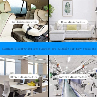 Rechargeable Handheld Fog Machine Stage Smoke Blue Light Nano Steam Gun Hair Spray Atomization Disinfection