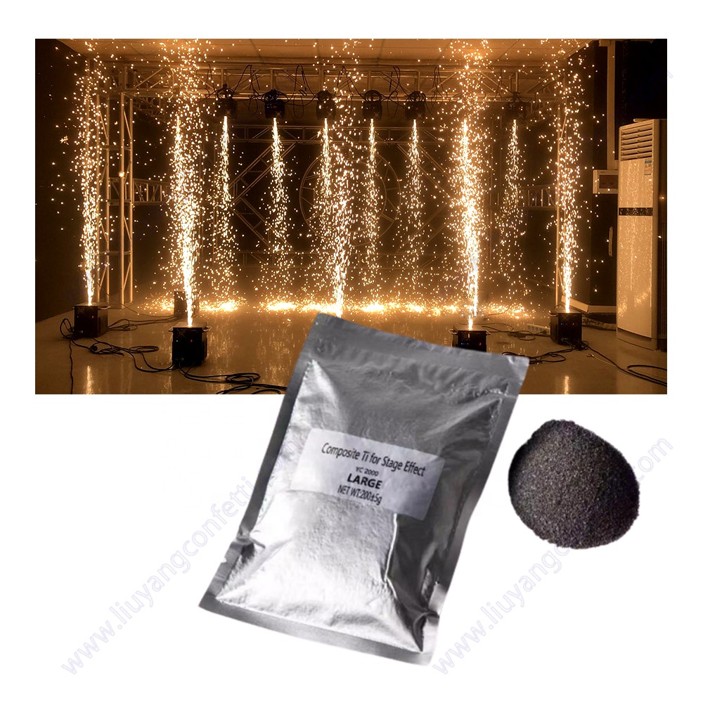 Wedding Stage Event Dj Indoor Outdoor 200g Titanium Powder Composite Ti Cold Powder For Cold Spark Machine 650w 600w 750w 400w